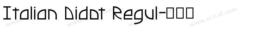 Italian Didot Regul字体转换
